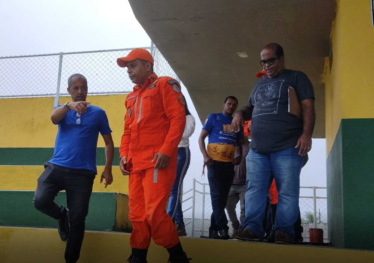 Camacã: Bombeiros fazem vistorias no Estádio Ribeirão e laudos são aprovados para jogos do campeonato baiano